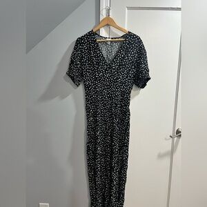 a new day Black and White Midi Dress